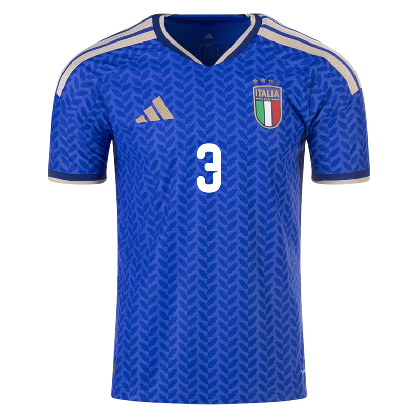 adidas Men's Di Marco Italy 2026 Authentic Home Jersey (Bold Blue)