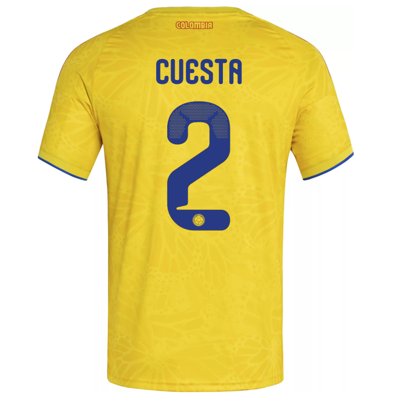 adidas Men's Cuesta Colombia 2026 Home Jersey (Impact Yellow)