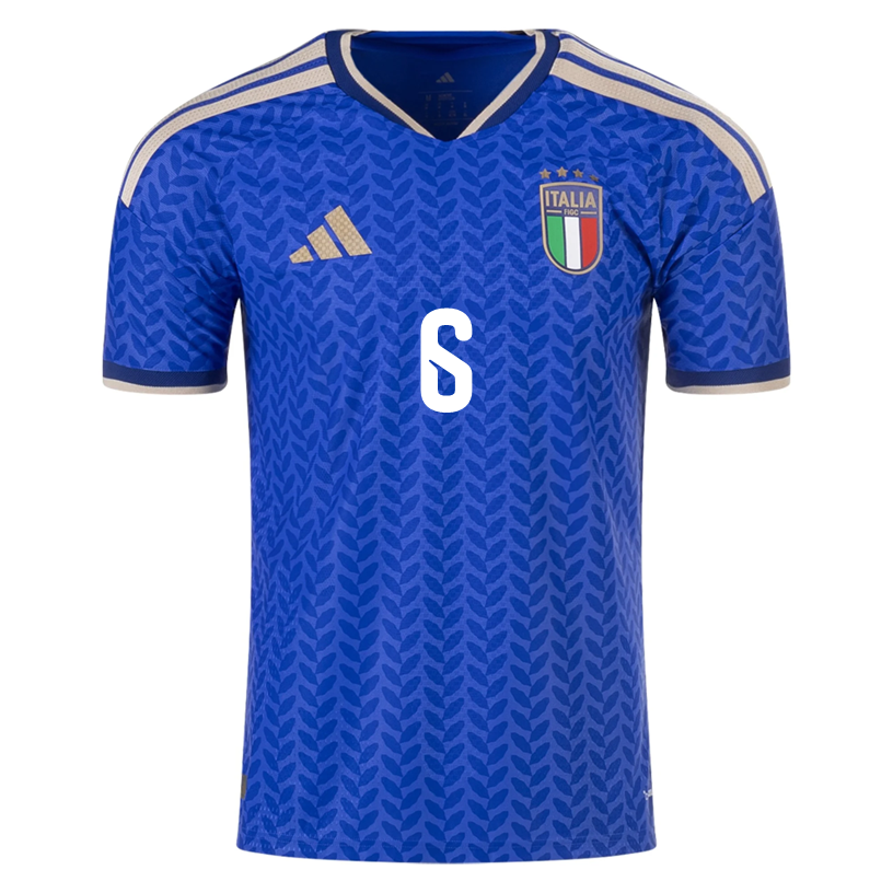 adidas Men's Rovella Italy 2026 Authentic Home Jersey (Bold Blue)