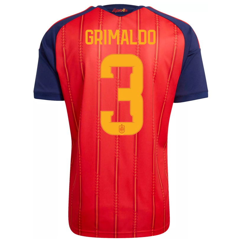 adidas Men's Grimaldo Spain World Cup Home Jersey 2026 (Vivid Red)