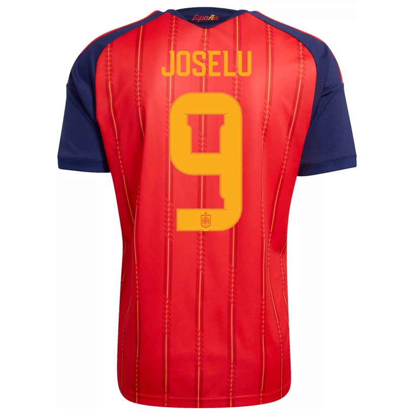 adidas Men's Joselu Spain World Cup Home Jersey 2026 (Vivid Red)