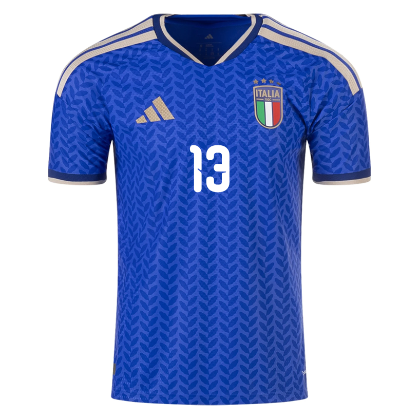 adidas Men's Calafiori Italy 2026 Authentic Home Jersey (Bold Blue)