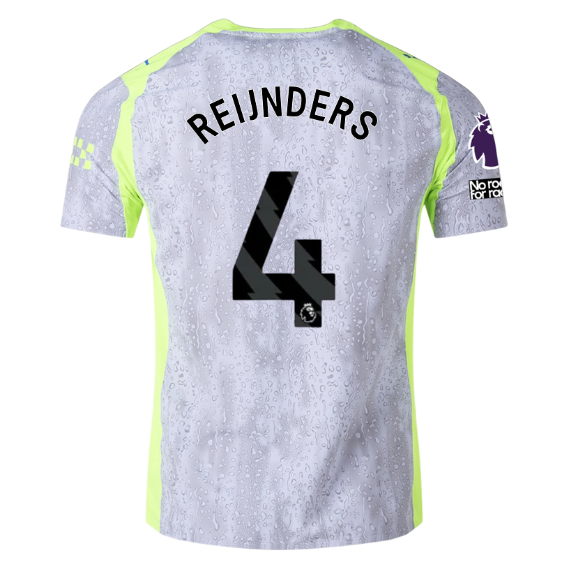 Puma Manchester City Authentic Reijnders Third Jersey w/ EPL + No Room For Racism 25/26 (Cool Weather/Pro Green)