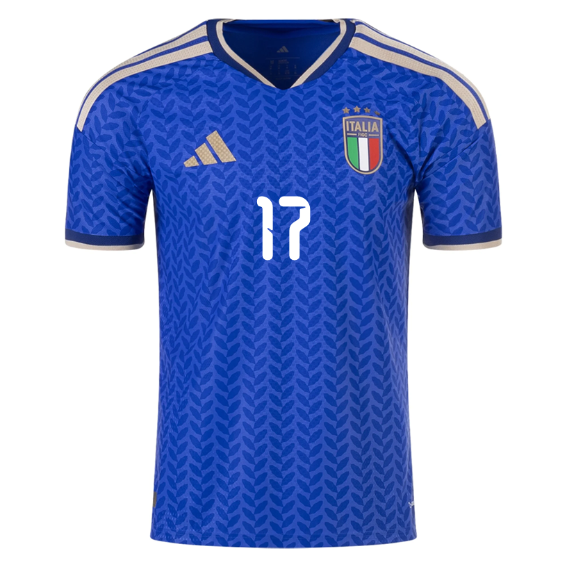 adidas Men's Orsolini Italy 2026 Authentic Home Jersey (Bold Blue)