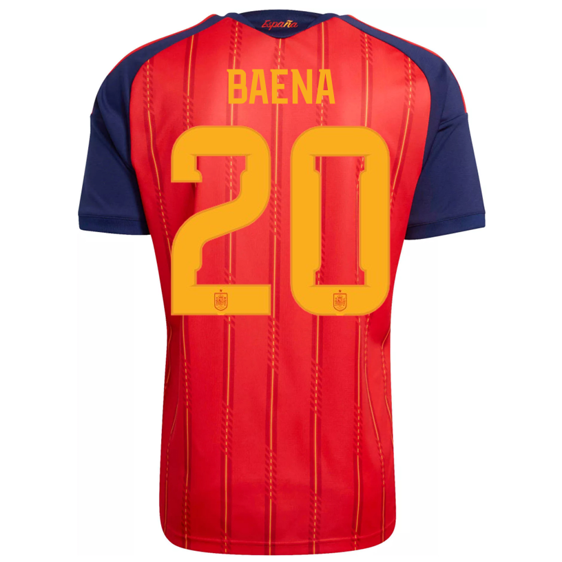 adidas Men's Baena Spain World Cup Home Jersey 2026 (Vivid Red)