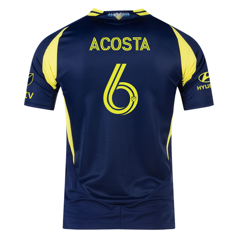 adidas Nashville Authentic Bryan Acosta Away Jersey w/ MLS + Apple TV 25/26 (Tena Blue)