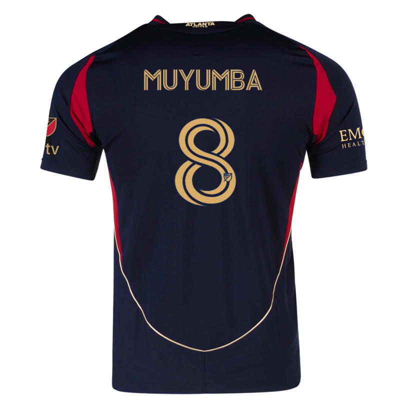 adidas Tristan Muyumba Atlanta United Authentic Home Jersey w/ MLS Patches 25/26 (Red/Black)