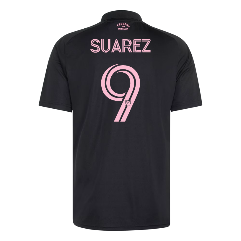 adidas Men's Suarez Inter Miami CF 26/27 Away Jersey (Black/Pink)