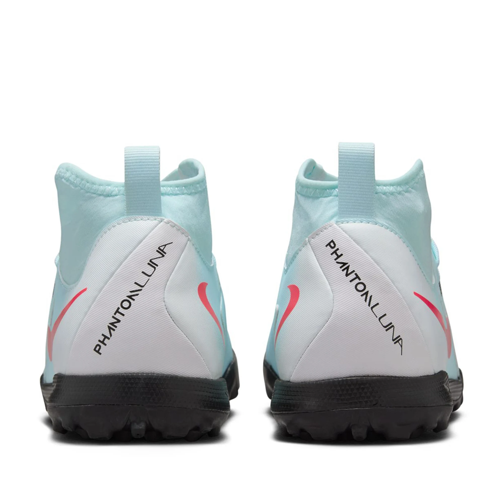 Nike Jr. Phantom Luna II Academy Turf Soccer Shoes (Mint/Atomic Red)