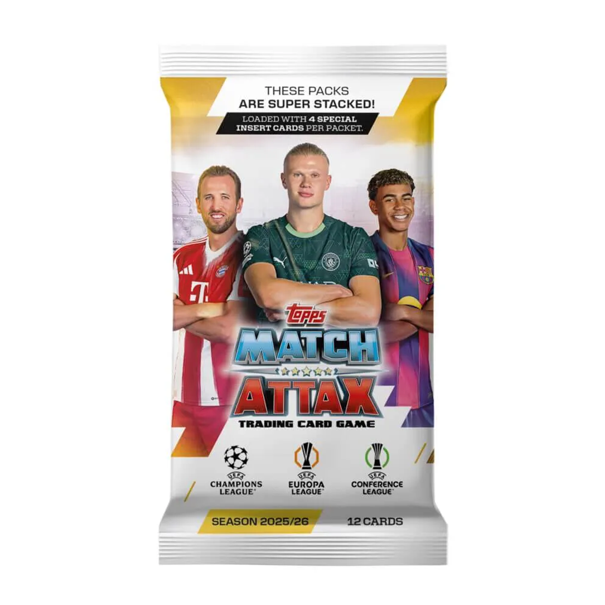 Topps Match Attax UEFA Champions League 25/26 Starter Album Trading Cards (27 Cards + 2 Limited Edition)