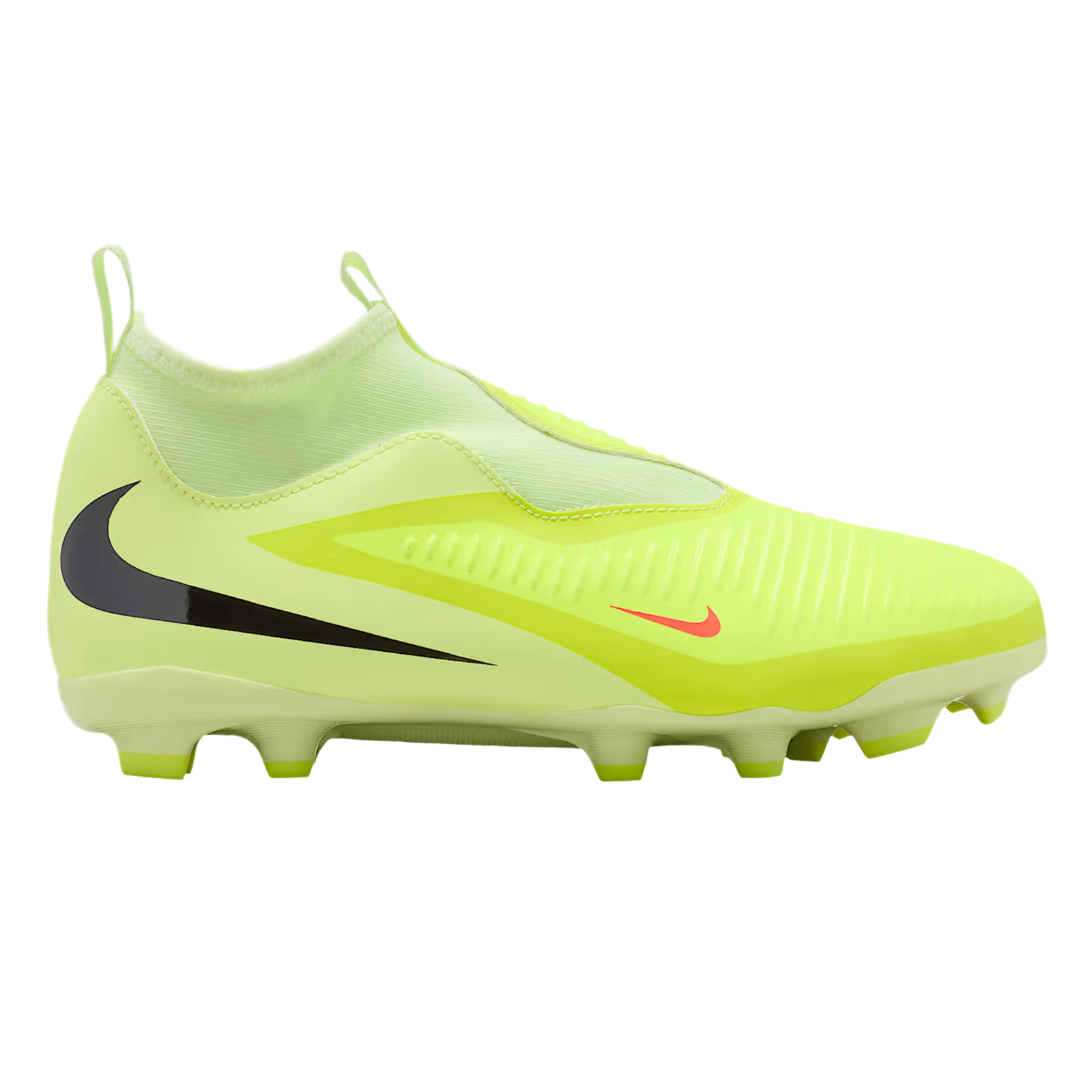 Nike Jr. Phantom 6 High Academy Firm/Multi Ground Soccer Cleats (Hyper Crimson/Black/Limelight)