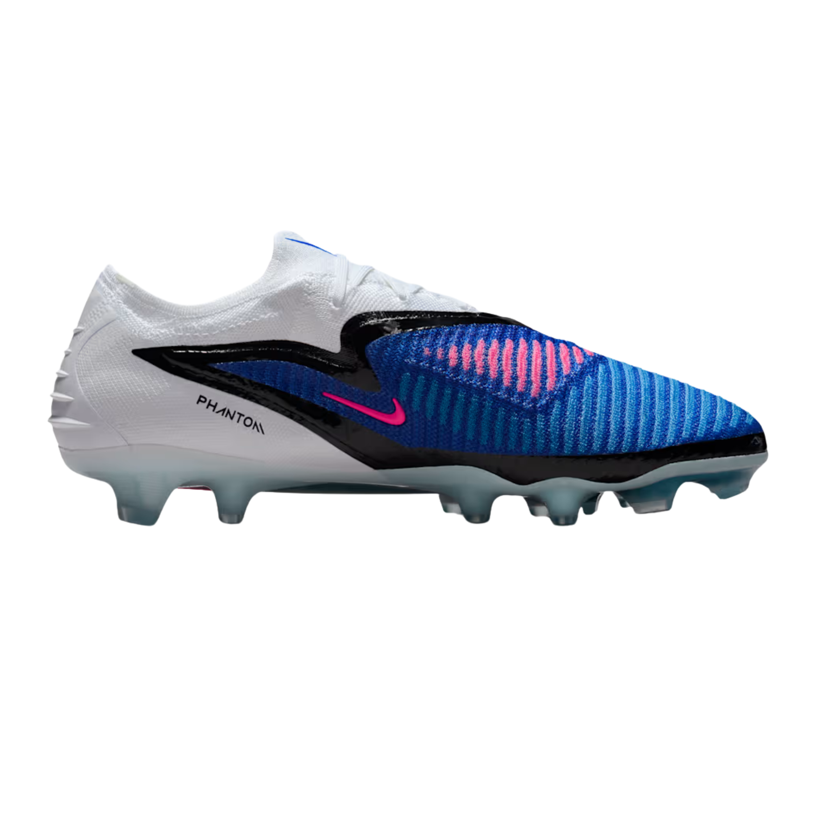 Nike Phantom 6 Low Elite FG Soccer Cleats (Racer Blue/Pink Blast/White)