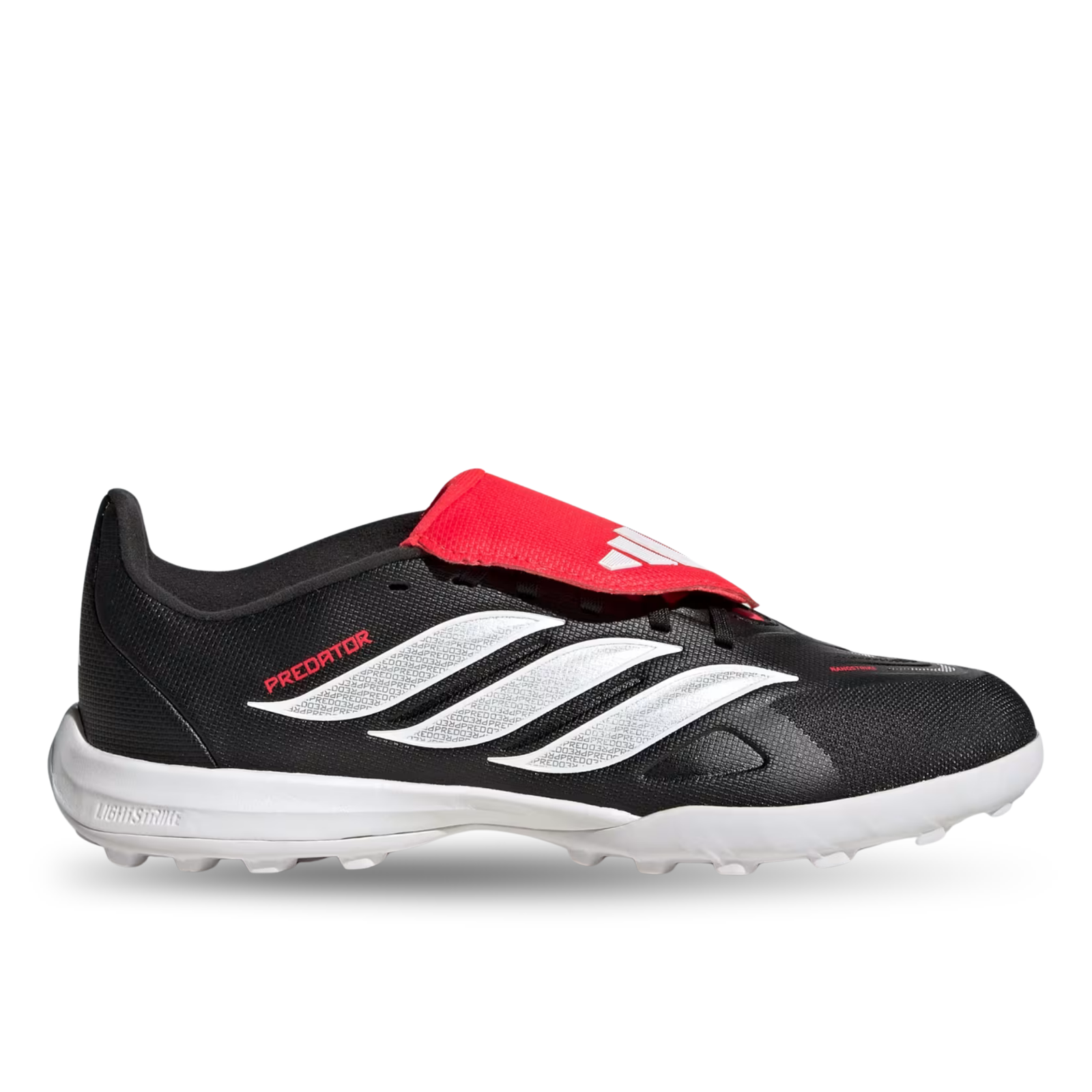adidas Youth Predator League FT Turf Soccer Shoes (Black/White/Lucid Red)