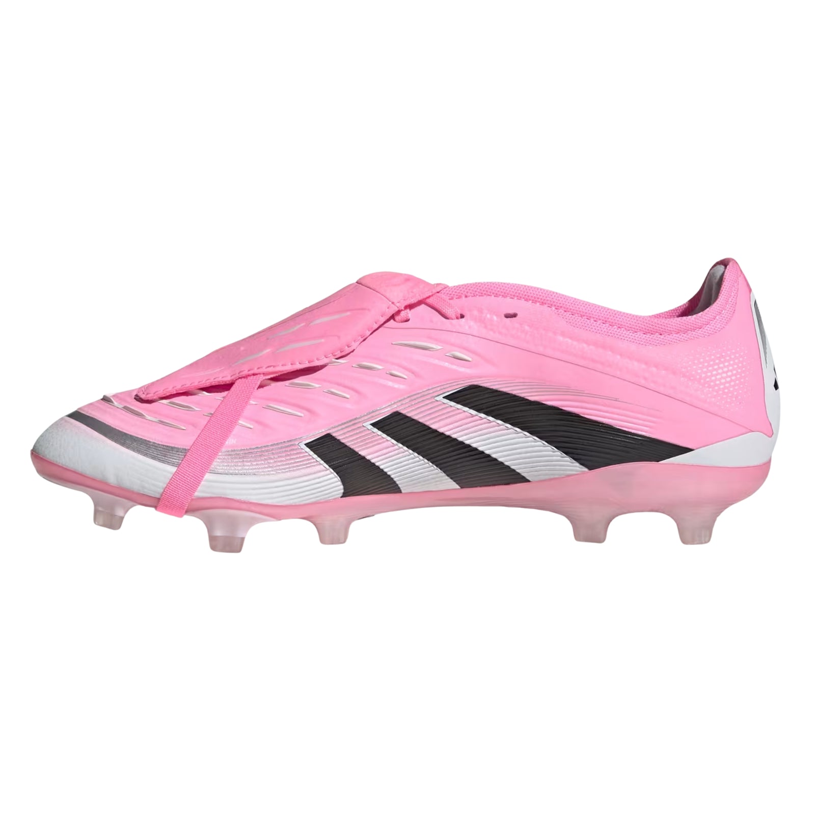 adidas Predator Pro Fold-Over Tongue Firm Ground Soccer Cleats (Pink/Core Black/White)