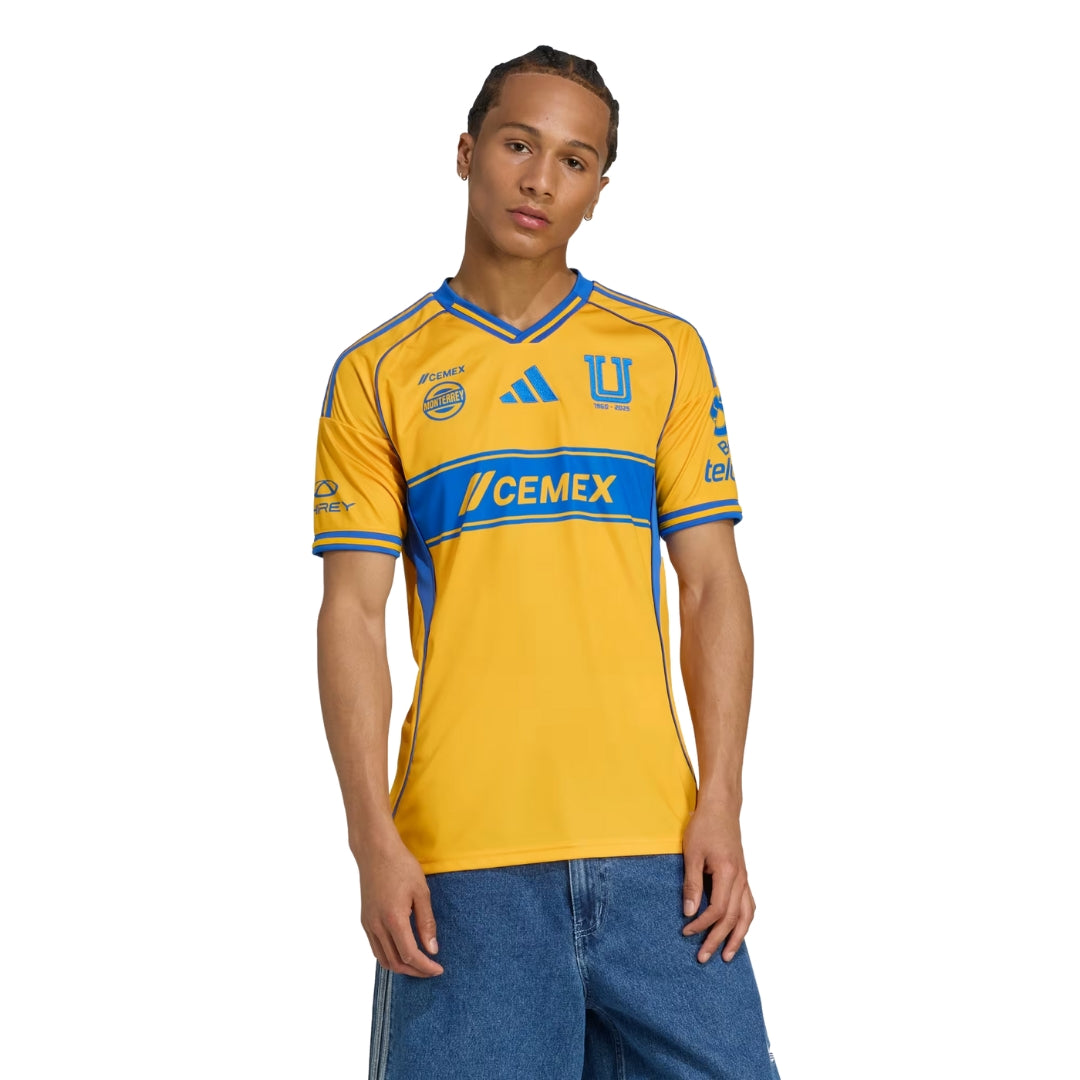 adidas Tigres UANL 25/26 Home Jersey (Gold/Blue)