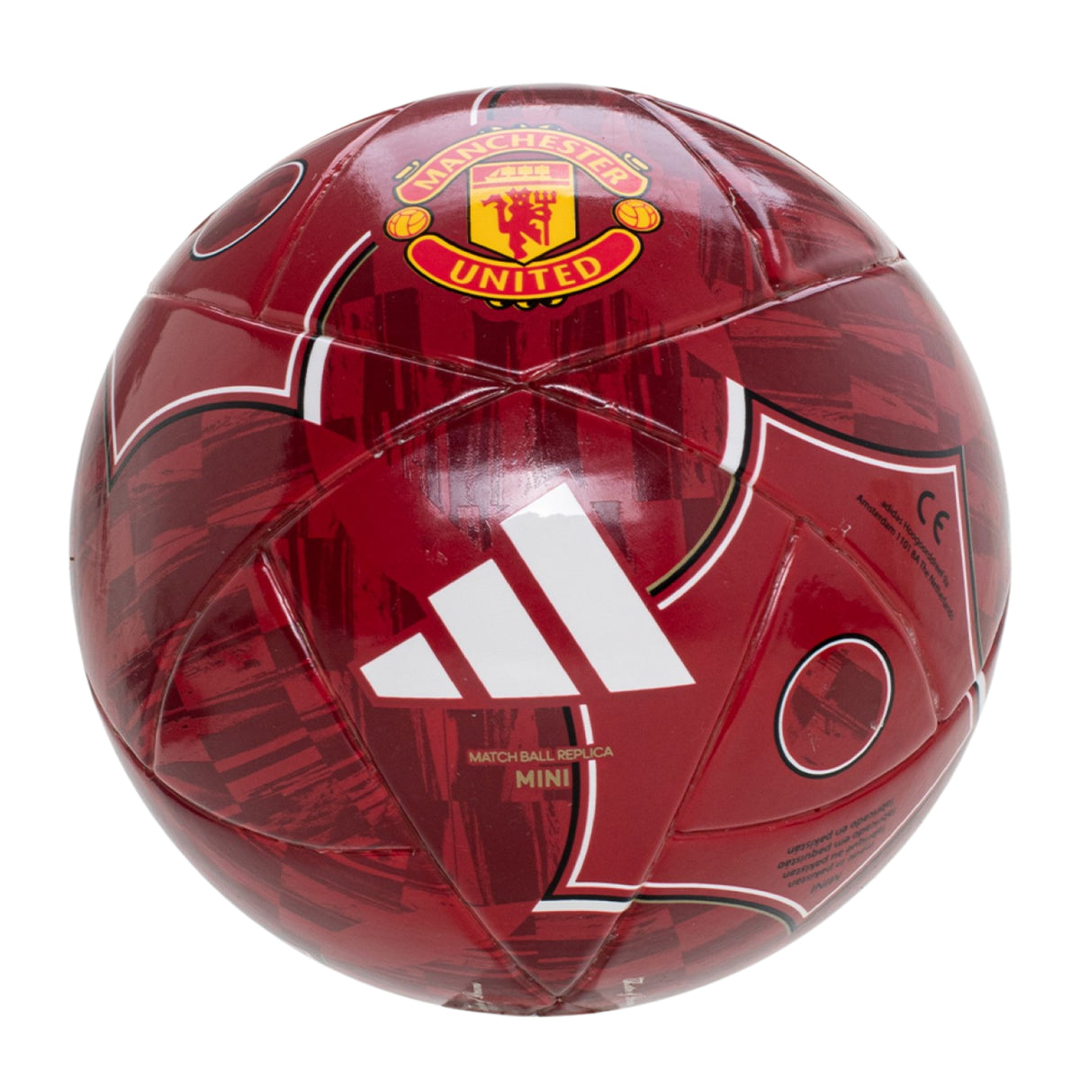 adidas Manchester United Club Mini Ball 25/26 (Red/Black)