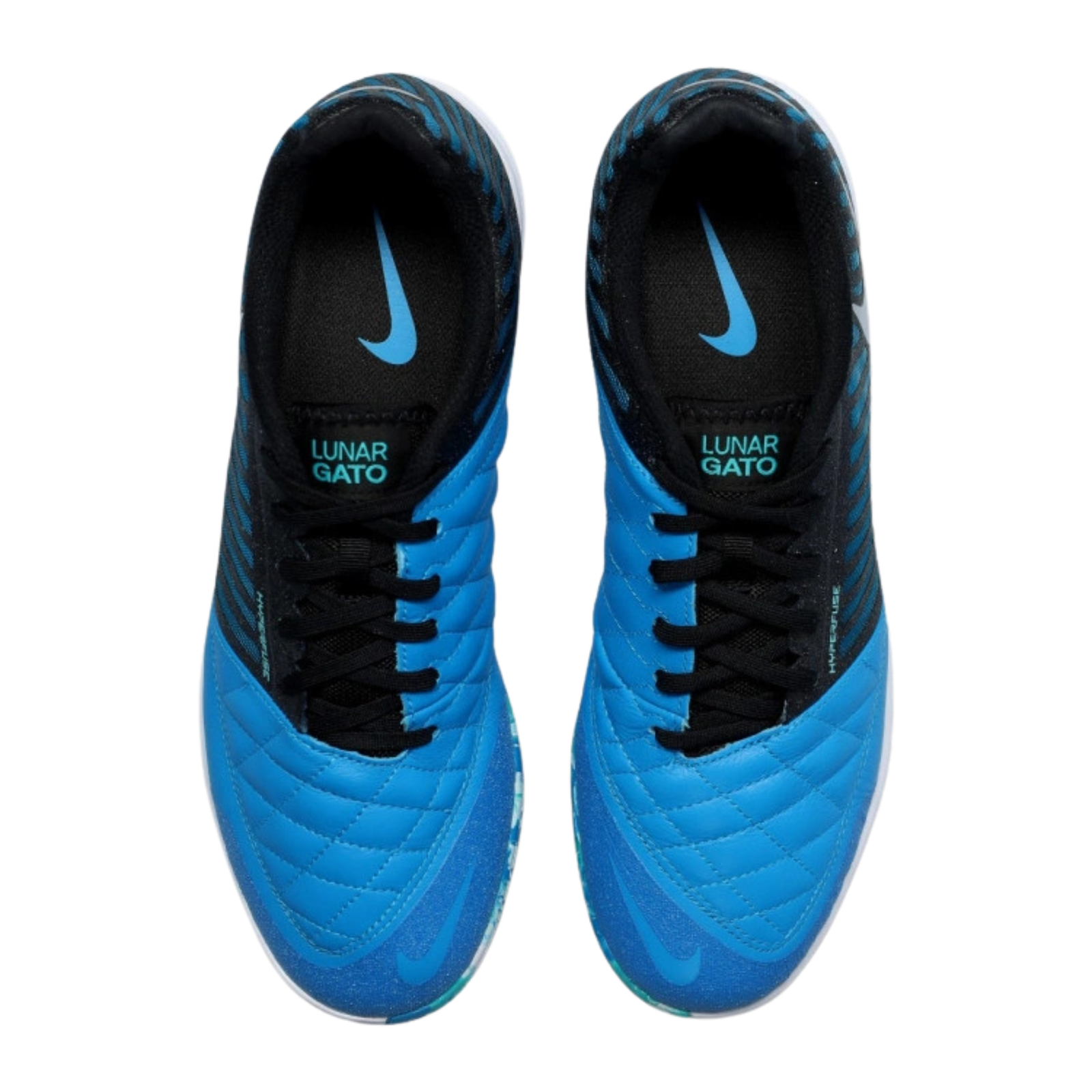 Nike LunarGato II Indoor Soccer Shoes (Metallic Silver/Black)