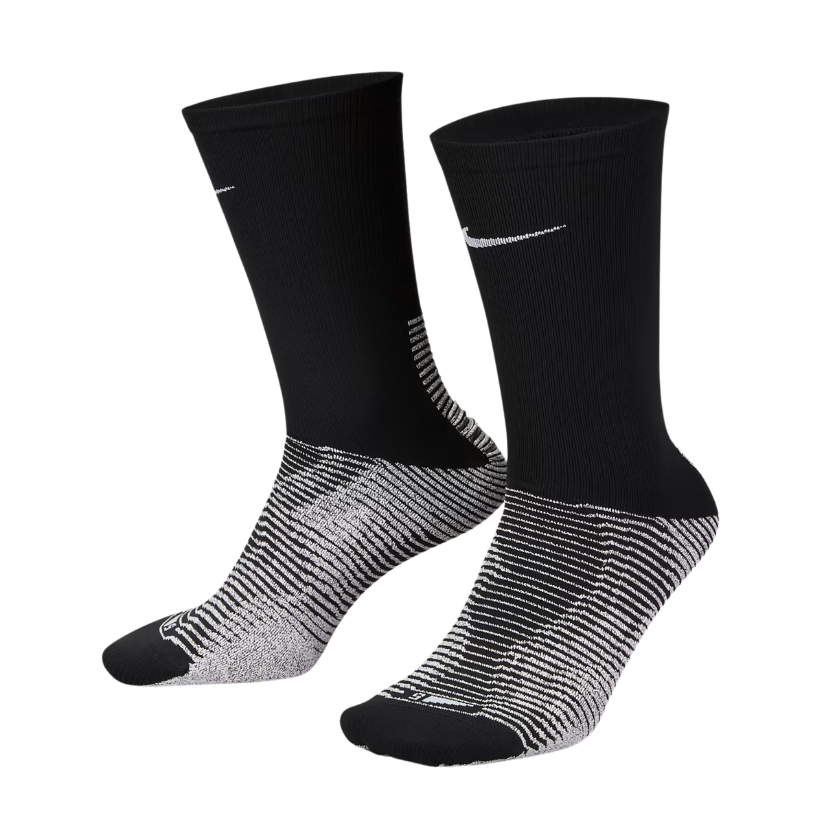 Nike Men's Vapor Strike Crew Soccer Socks (Black/Grey)