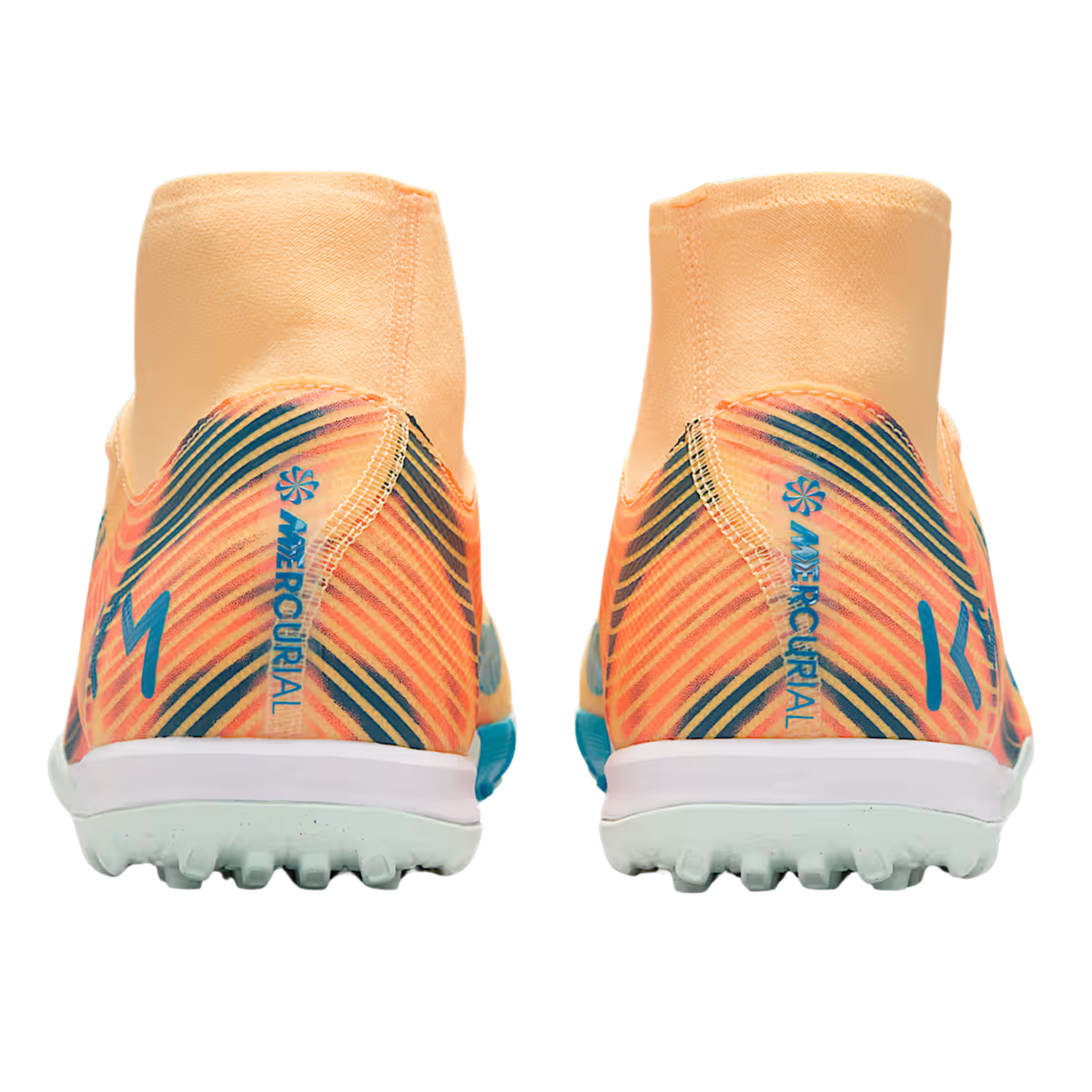 Nike Zoom Superfly 10 Academy KM Turf Soccer Shoes (Melon Tint/Neo Turq/Igloo)