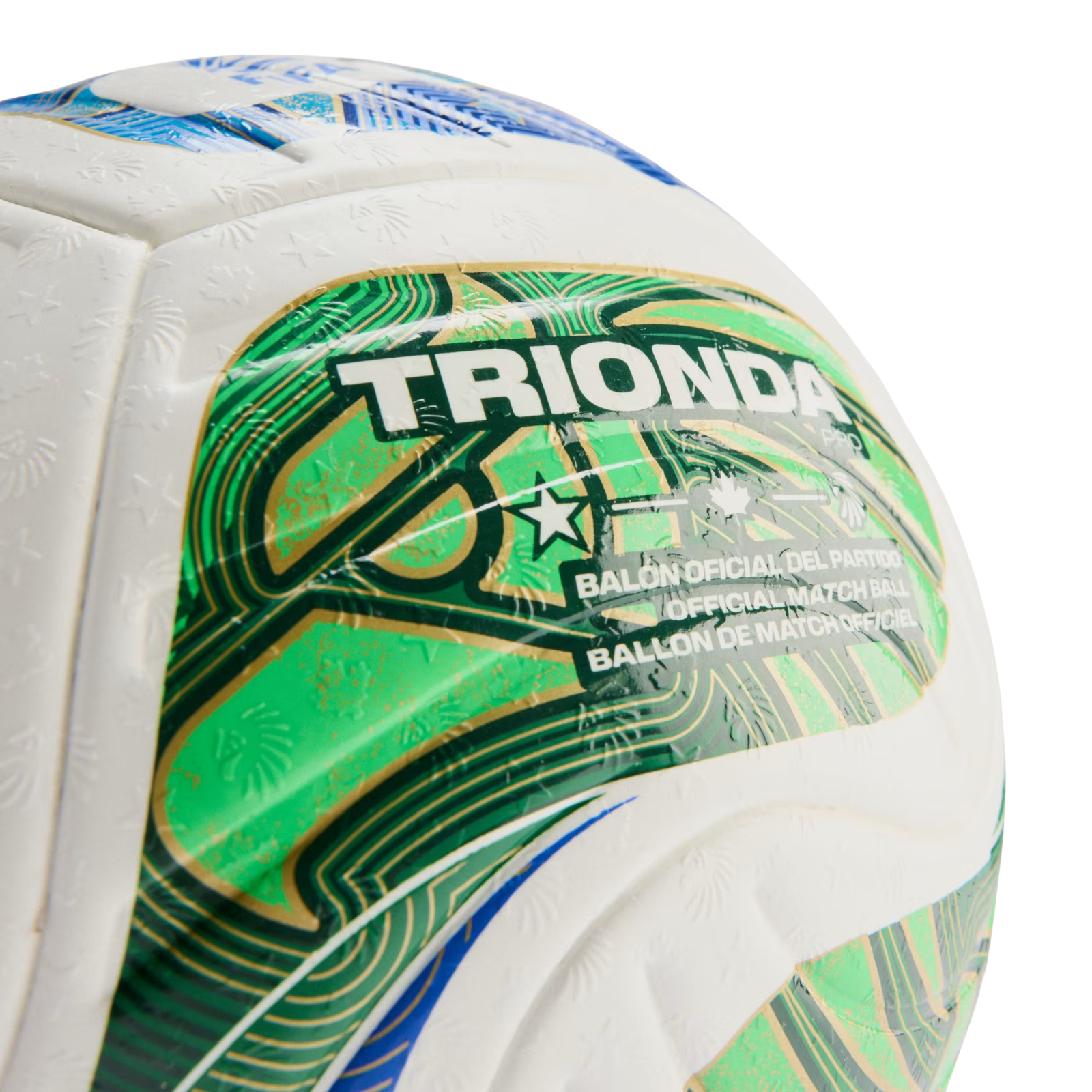 adidas FIFA World Cup 26 Trionda Pro OMB Soccer Ball (White/Red/Blue/Green)