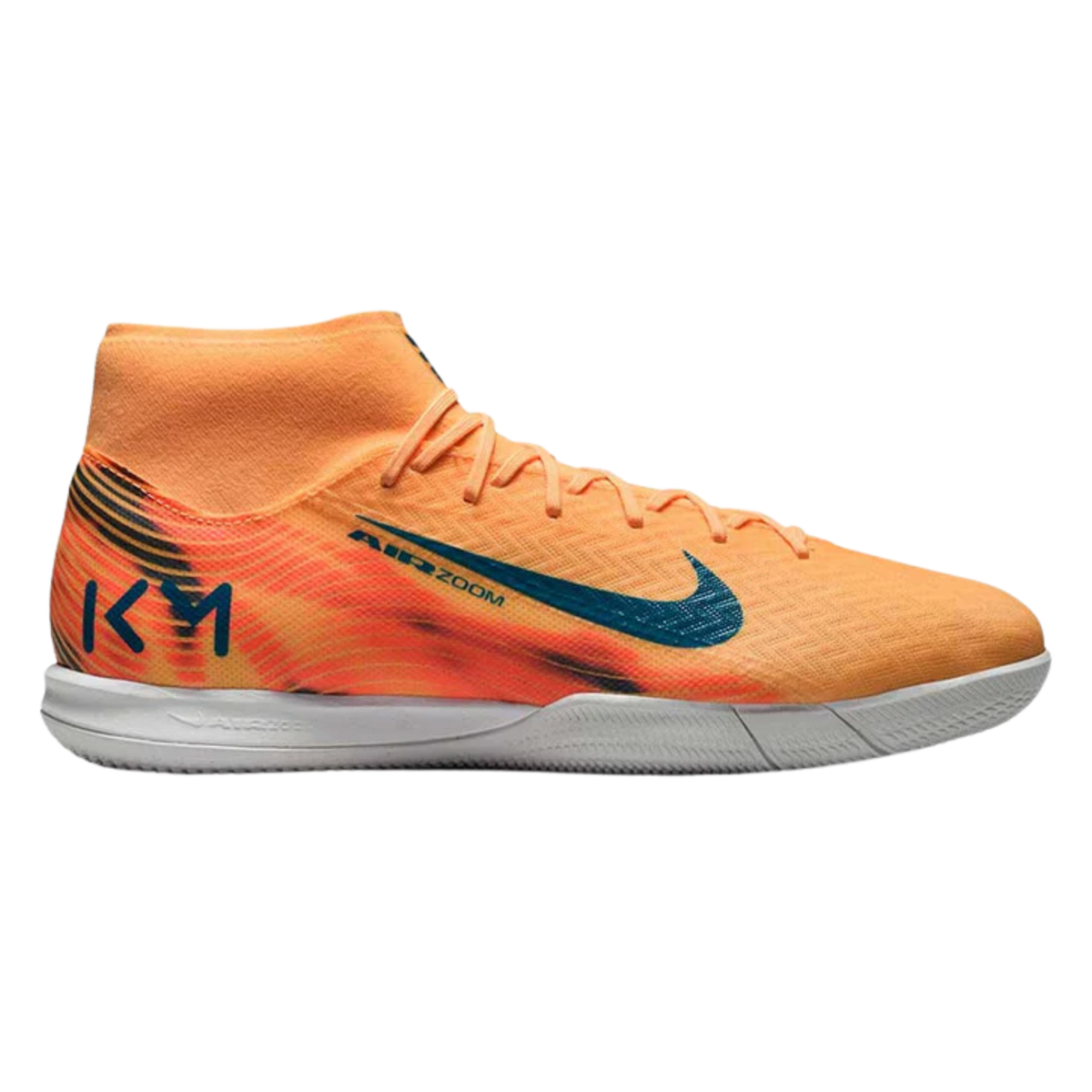Nike Zoom Superfly 10 Academy KM Indoor Soccer Shoes (Melon Tint/Neo Turq/Igloo)