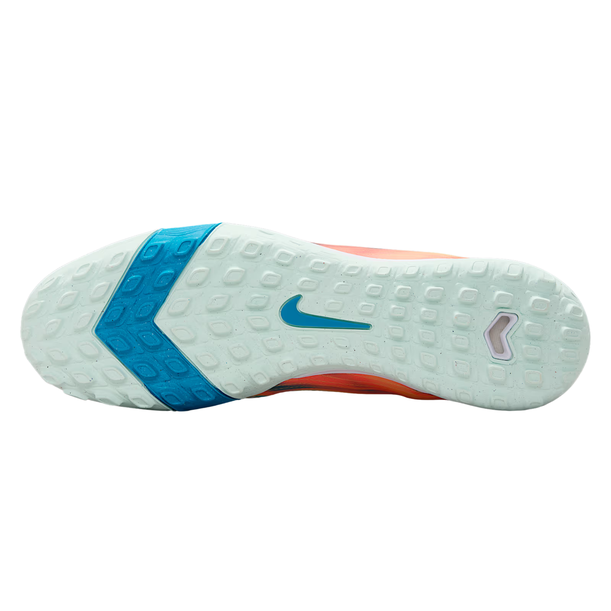 Nike Zoom Superfly 10 Academy KM Turf Soccer Shoes (Melon Tint/Neo Turq/Igloo)