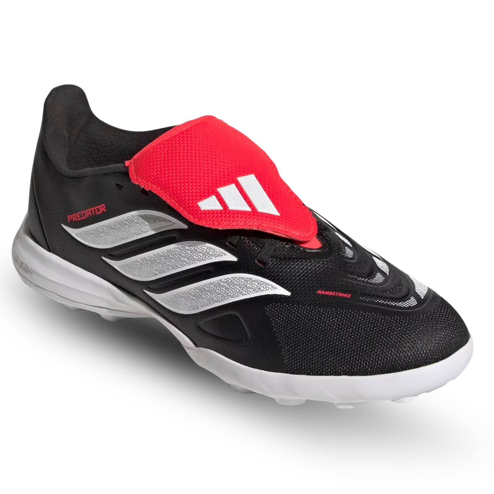 adidas Youth Predator League FT Turf Soccer Shoes (Black/White/Lucid Red)