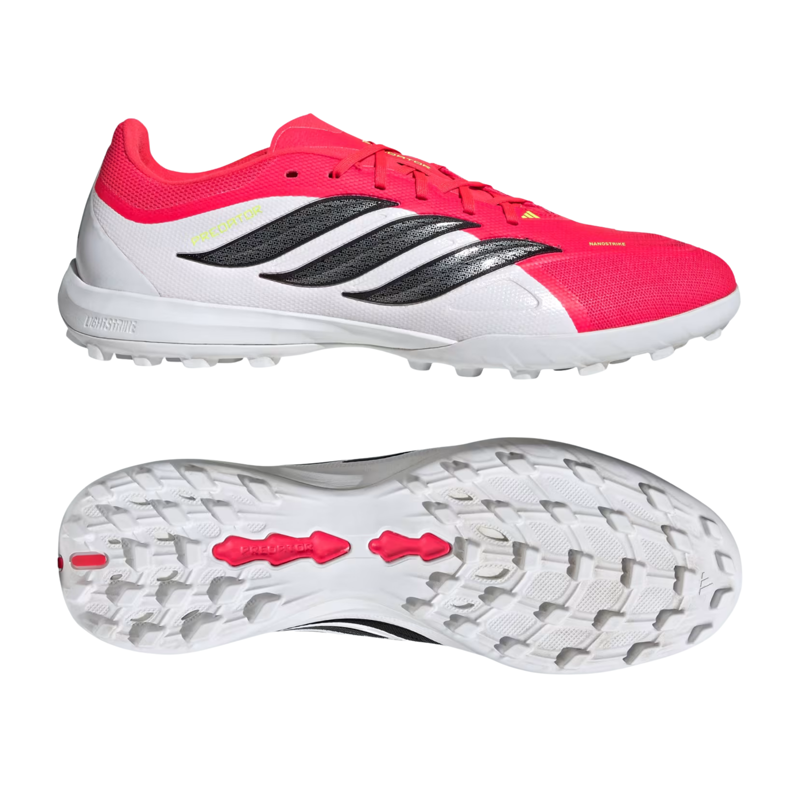 adidas Predator League FT IN Indoor Soccer Shoes (Lucid Red/Black/White)