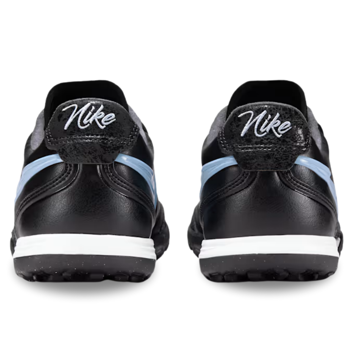 Nike Tiempo Ligera Pro Turf Soccer Shoes (Black/Obsidian/Ice Blue)