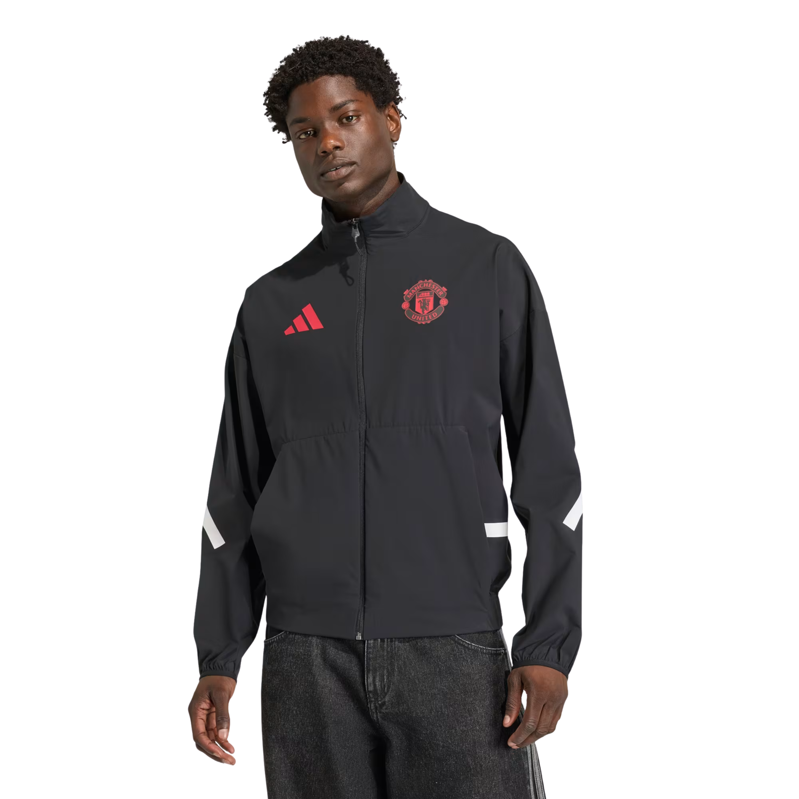 adidas Manchester United Z.N.E. Anthem Jacket 25/26 (Black)