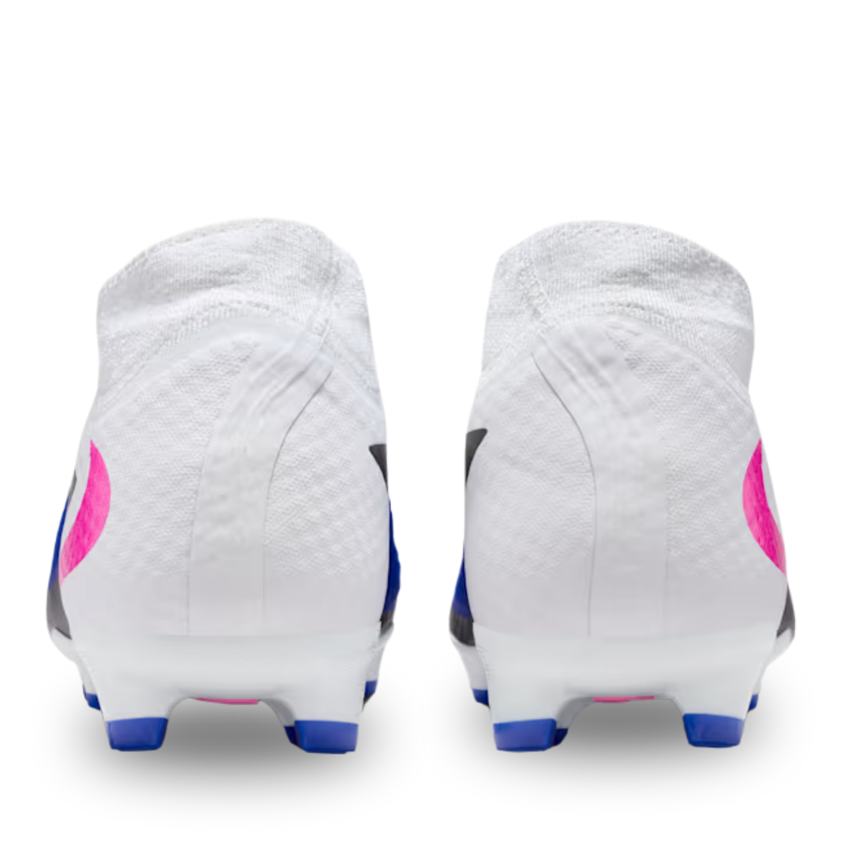 Nike Phantom 6 High Academy FG/MG Soccer Cleats (Racer Blue/Pink Blast/White)