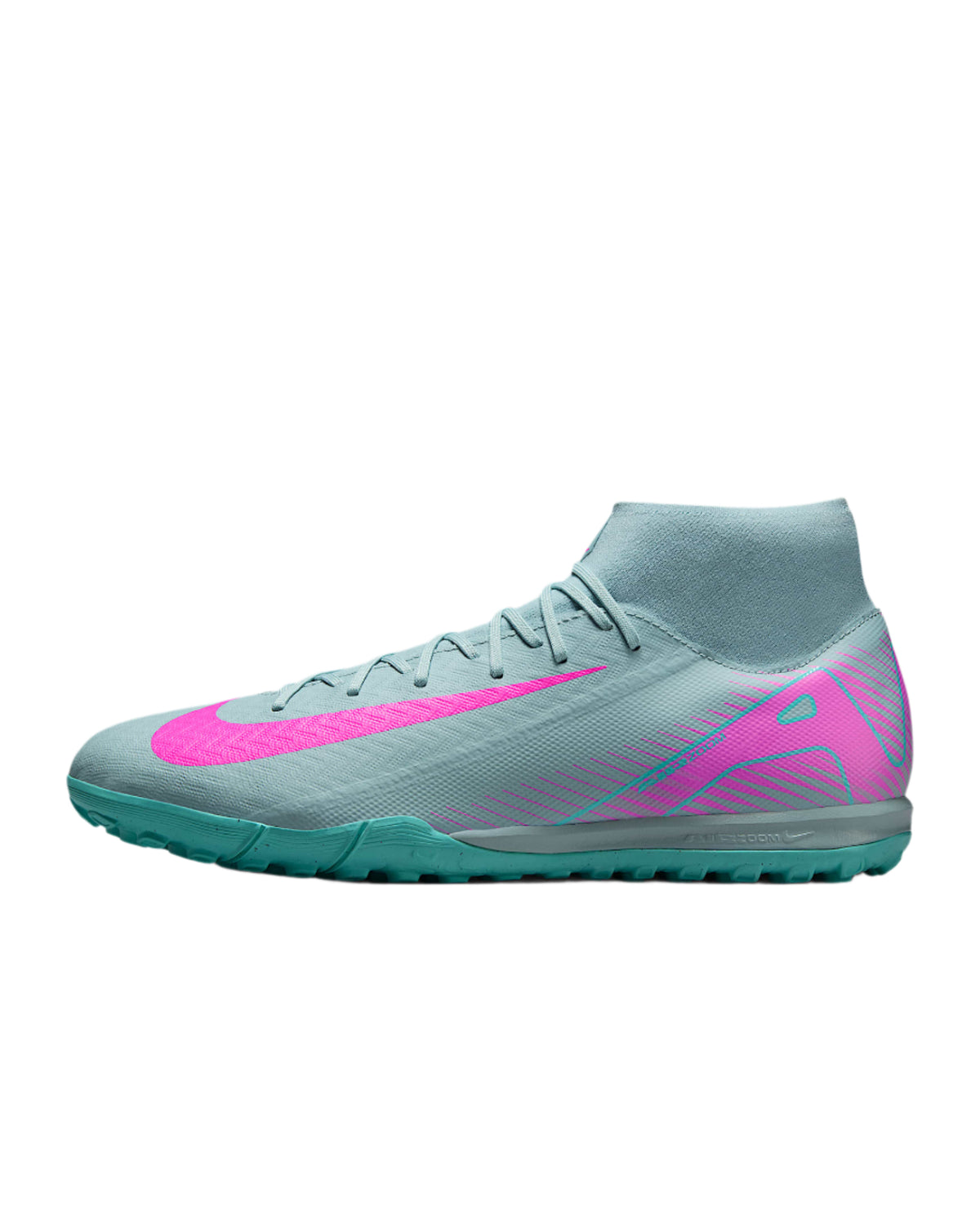 Nike Zoom Superfly 10 Academy TF Turf Soccer Shoes (Ocean Cube/Pink Blast)