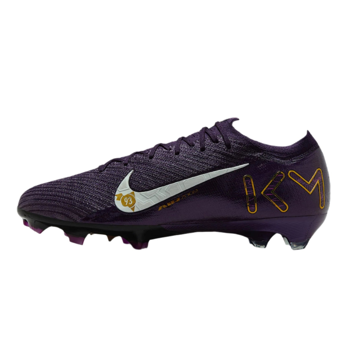 Nike Zoom Vapor 16 Elite Kylian Mbappe KM FG Soccer Cleats (Grand Purple/Pale Ivory)