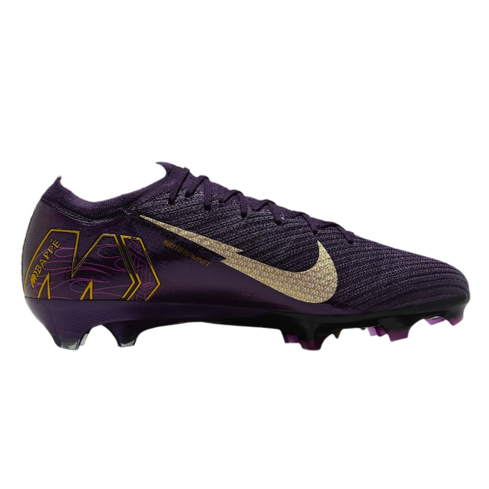 Nike Zoom Vapor 16 Elite Kylian Mbappe KM FG Soccer Cleats (Grand Purple/Pale Ivory)