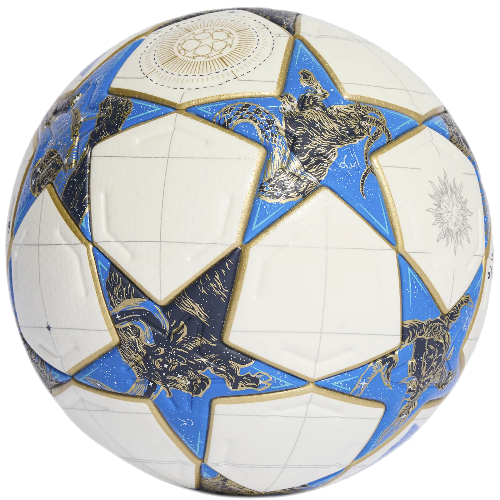 adidas UCL Pro Official Match Ball 25/26 (White/Dark Blue/Pantone/Gold Metallic)