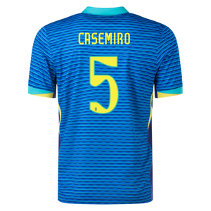 Nike Mens Brazil Casemiro Away Jersey 24/25 (Soar/Dynamic Yellow)