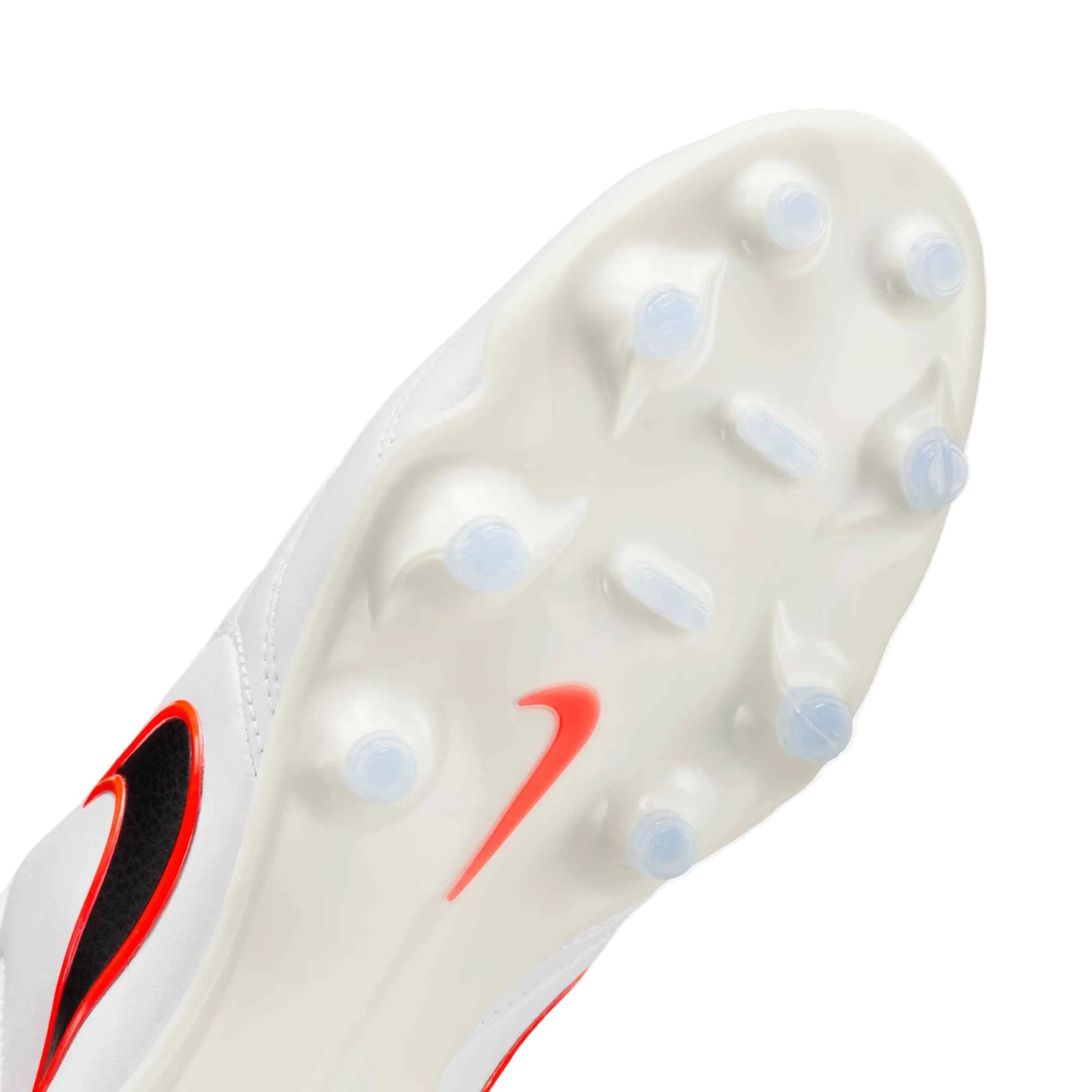 Nike Tiempo Ligera Pro FG Soccer Cleats (White/Black/Bright Crimson)