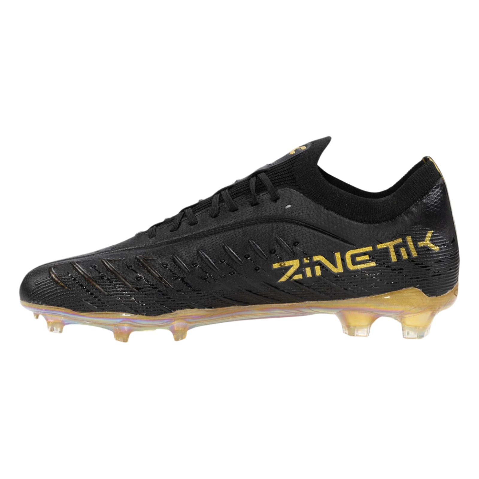 Charly Zinetik PFX Firm Ground Soccer Cleats (Black/Gold)