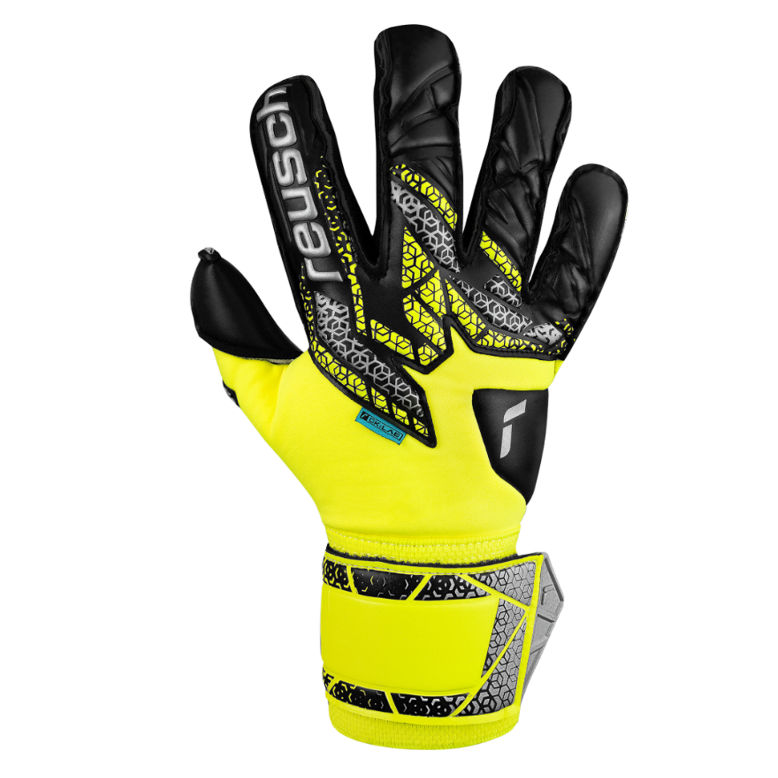 Ruesch Attrakt Duo Evolution Goalkeeper Glove (Safety Yellow/Black)