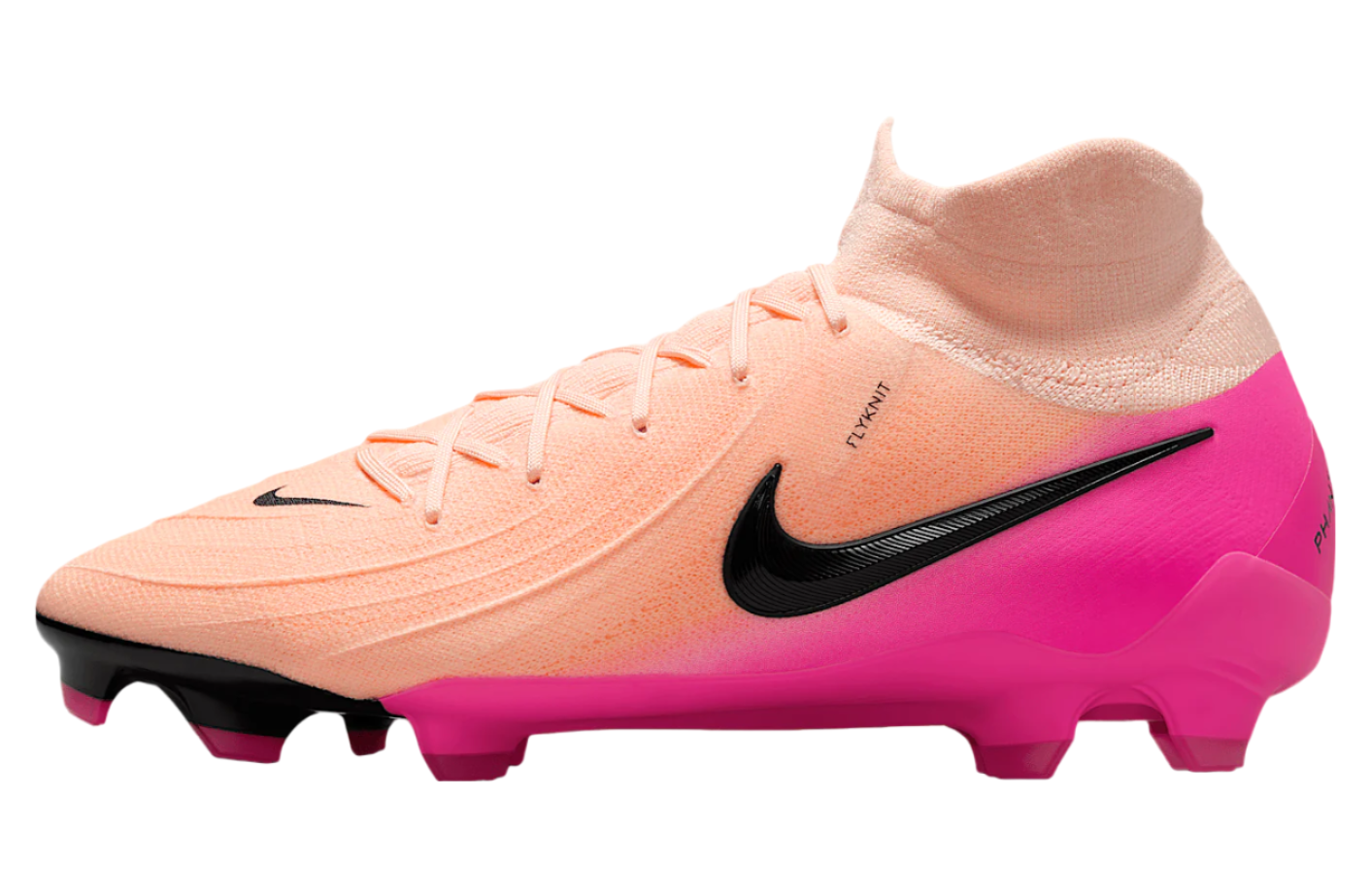 Nike Phantom Luna II Pro FG Soccer Cleats (Crimson Tint/Black-Pink Blast)