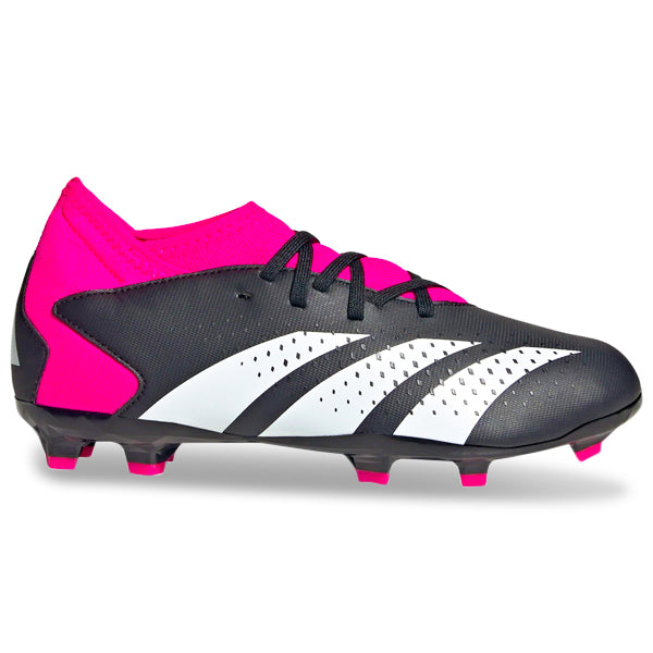adidas Jr. Predator Accuracy.3 FG Tacos de fútbol (Core Black/Team Shock Pink)