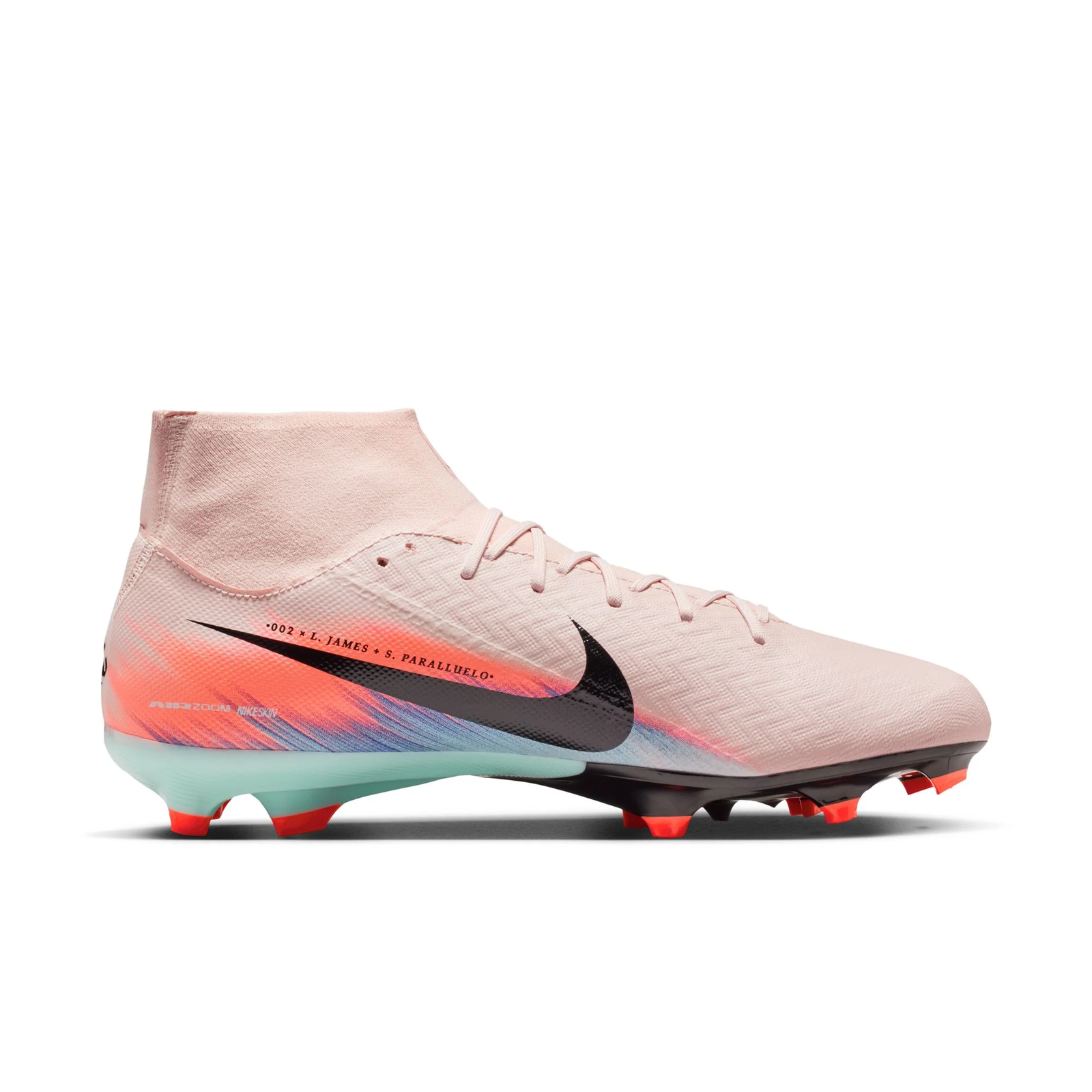 Nike Zoom Superfly 10 Academy NU2 Firm Ground/Multi Ground Soccer Cleats (Silt Red/Racer Blue)