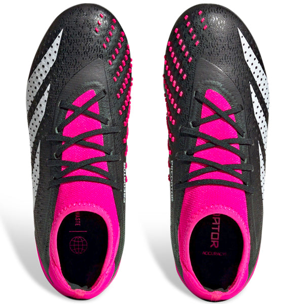 adidas Jr. Predator Accuracy.1 FG Tacos de fútbol (Core Black/Team Shock Pink)