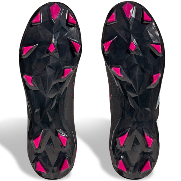 adidas Predator Accuracy.3 Laceless FG Tacos de fútbol (Core Black/Team Shock Pink)
