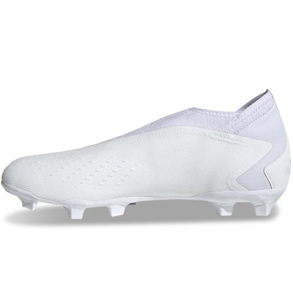 adidas Predator Accuracy.3 Laceless FG Tacos de fútbol (Core White)