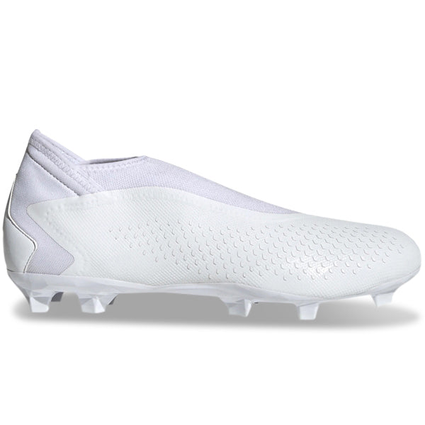 adidas Predator Accuracy.3 Laceless FG Tacos de fútbol (Core White)