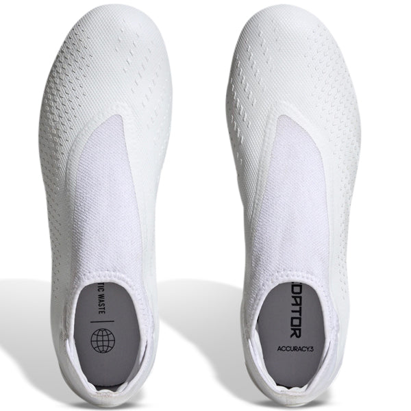 adidas Predator Accuracy.3 Laceless FG Tacos de fútbol (Core White)