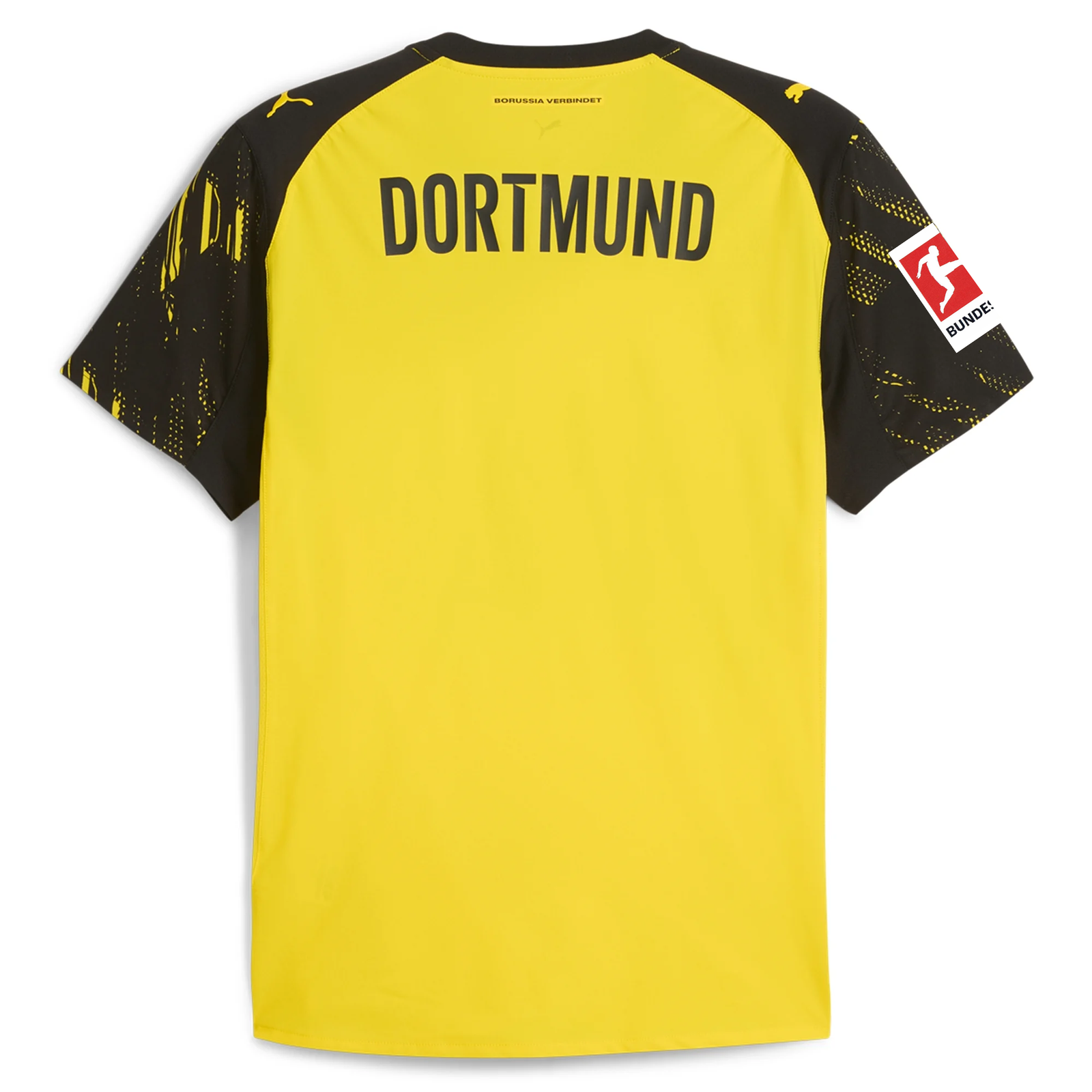 Puma BVB Dortmund Authentic Home Jersey w/ Bundesliga Patch 25/26 (Faster Yellow/Puma Black)