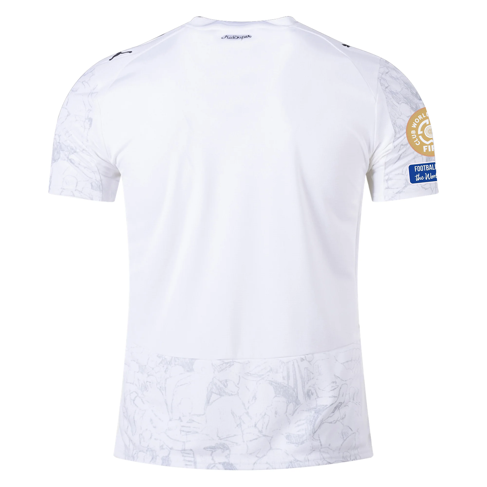 Puma Manchester City Kid Super Jersey w/ Club World Cup Patches 25/26 (Puma White/Deep Navy) (Copy)