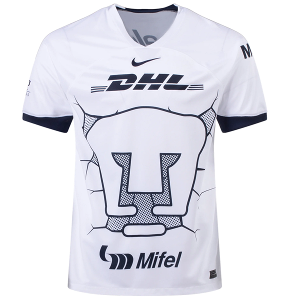 Nike Pumas UNAM Robert Ergas Home Jersey w/ Liga MX Patch 23/24 (White/Obsidian)